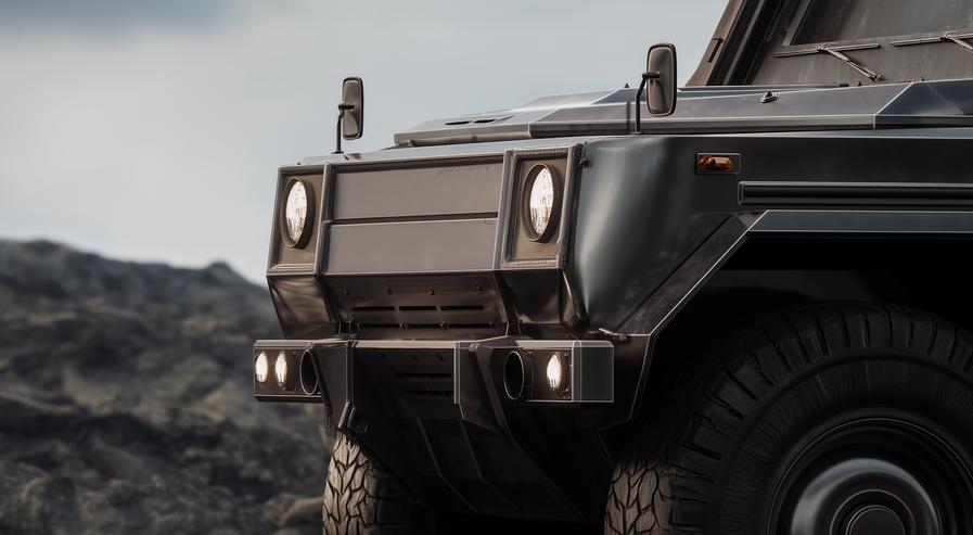 Armored vehicle off-road