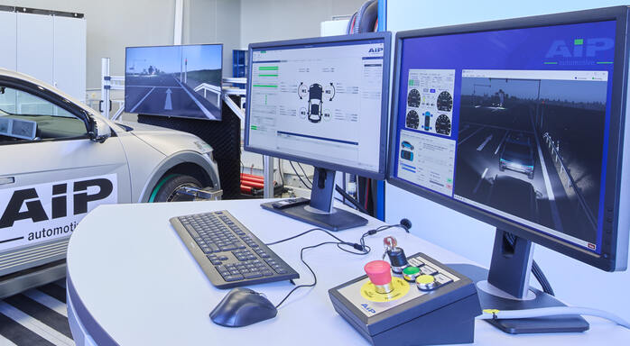 Test bench with real-time monitoring