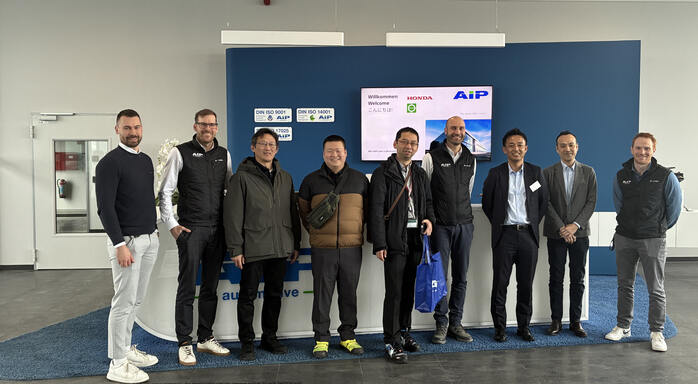 ホンダと岡谷がハルデンヴァングのAIPを訪問
