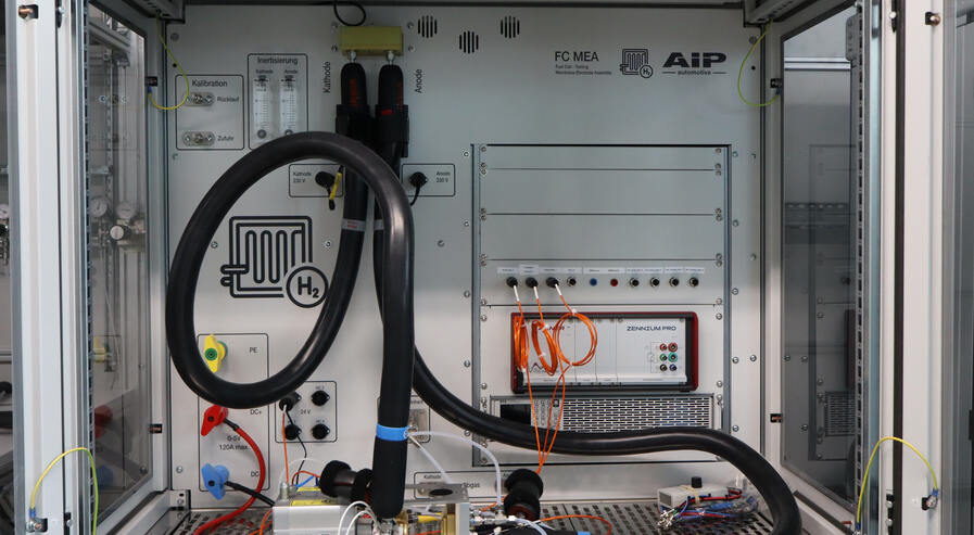 Brennstoffzellen-Prüfstand Ansicht