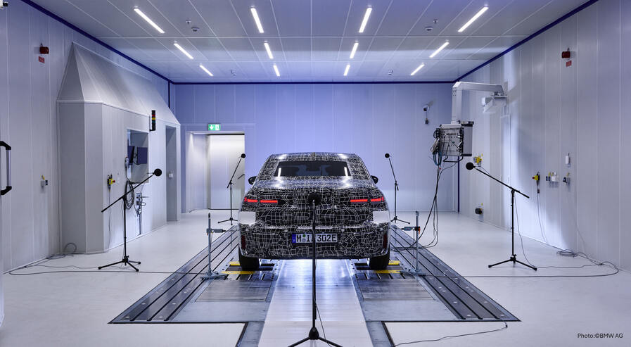 Akustikmessung im Prüfstand