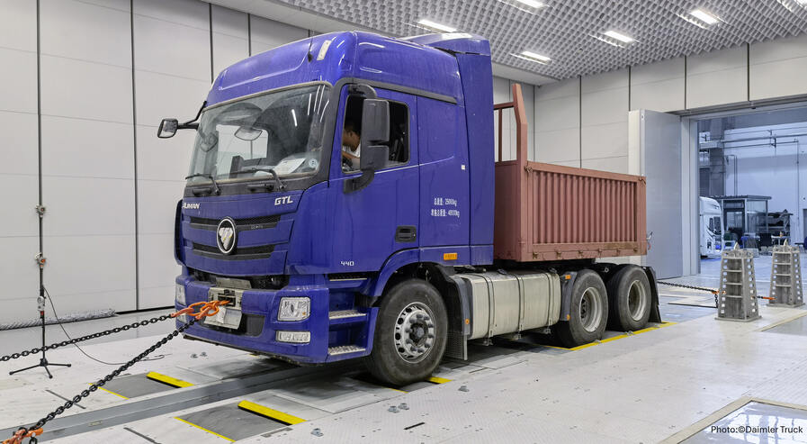 Rollenprüfstand für Schwerlastfahrzeuge