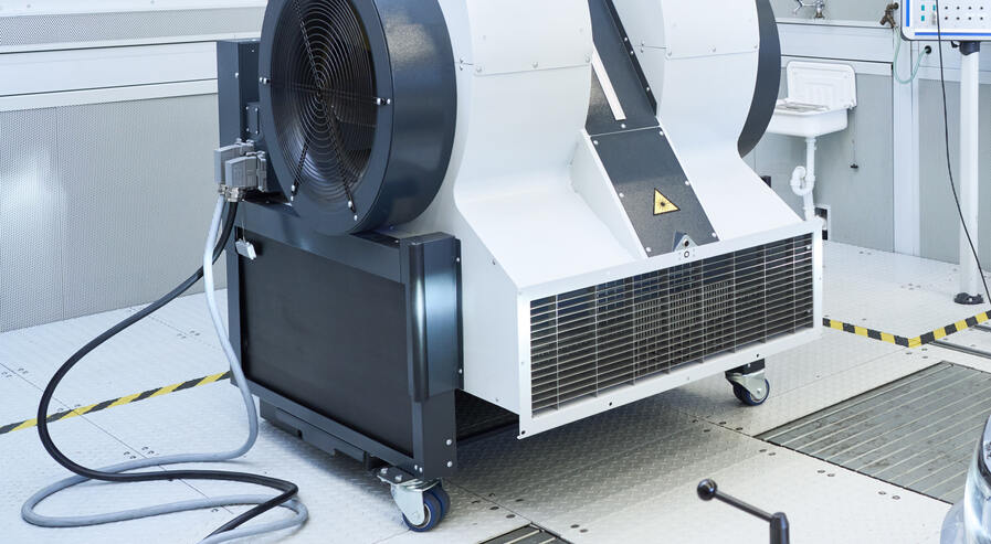 Fahrtwindgebläse Gesamtansicht Gerät