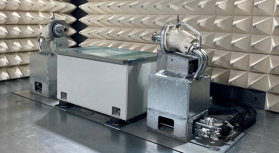 EMC electric motor test bench overall view