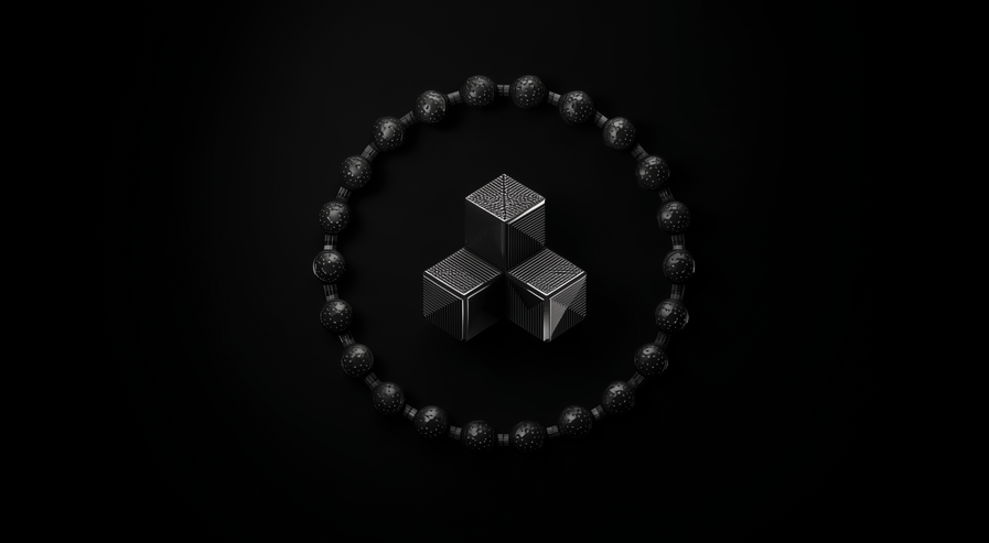 Circle with stacked boxes