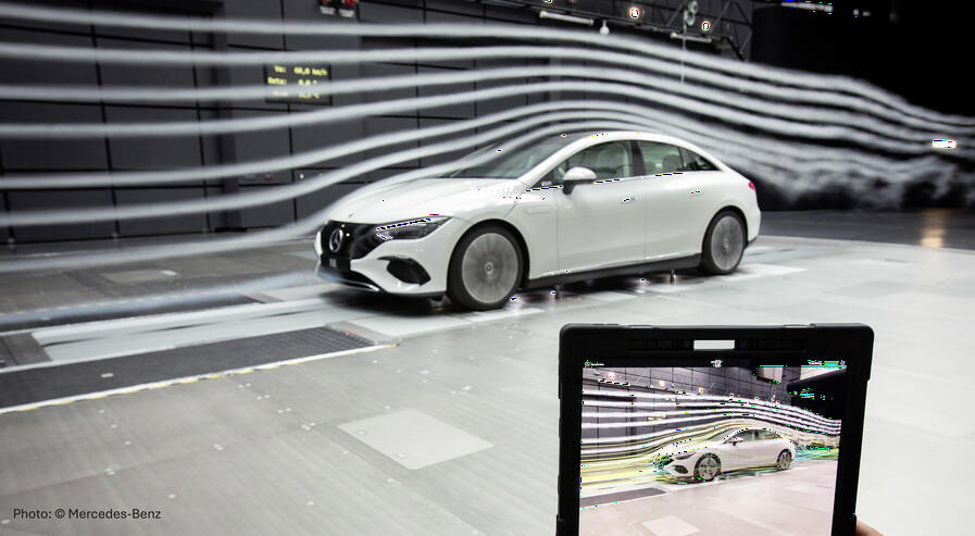 Flow analysis in the wind tunnel