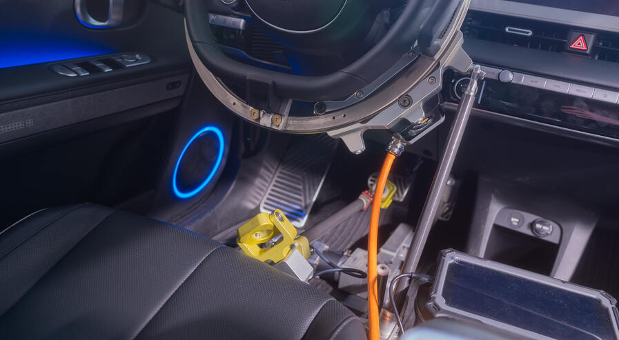 Innenraum‑Messaufbau im Fahrzeug