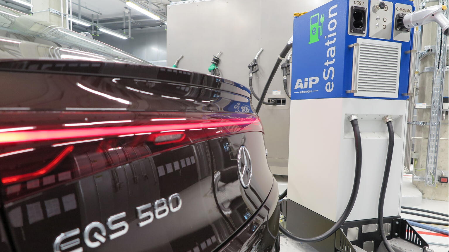 Fahrzeugladung im Testbetrieb