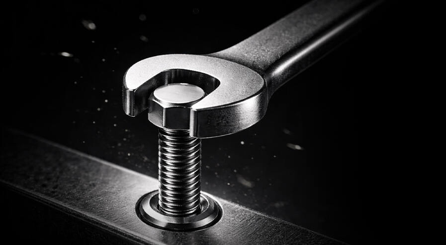 Open-end wrench and hexagon screw