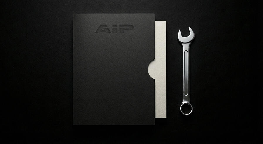 AIP folder and wrench