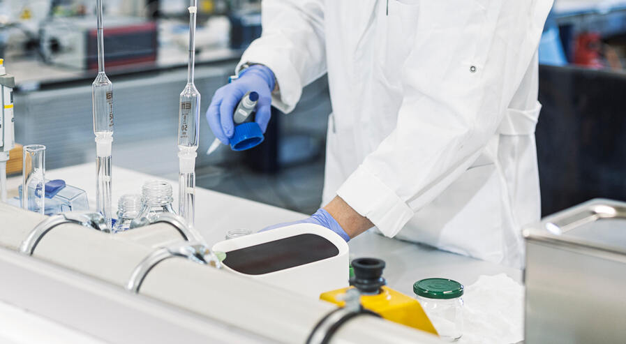 Kalibrierungsgerät im Einsatz